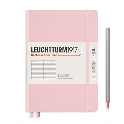 Leuchtturm A5 Hardcover Notebook - Powder - Ruled | Atlas Stationers.