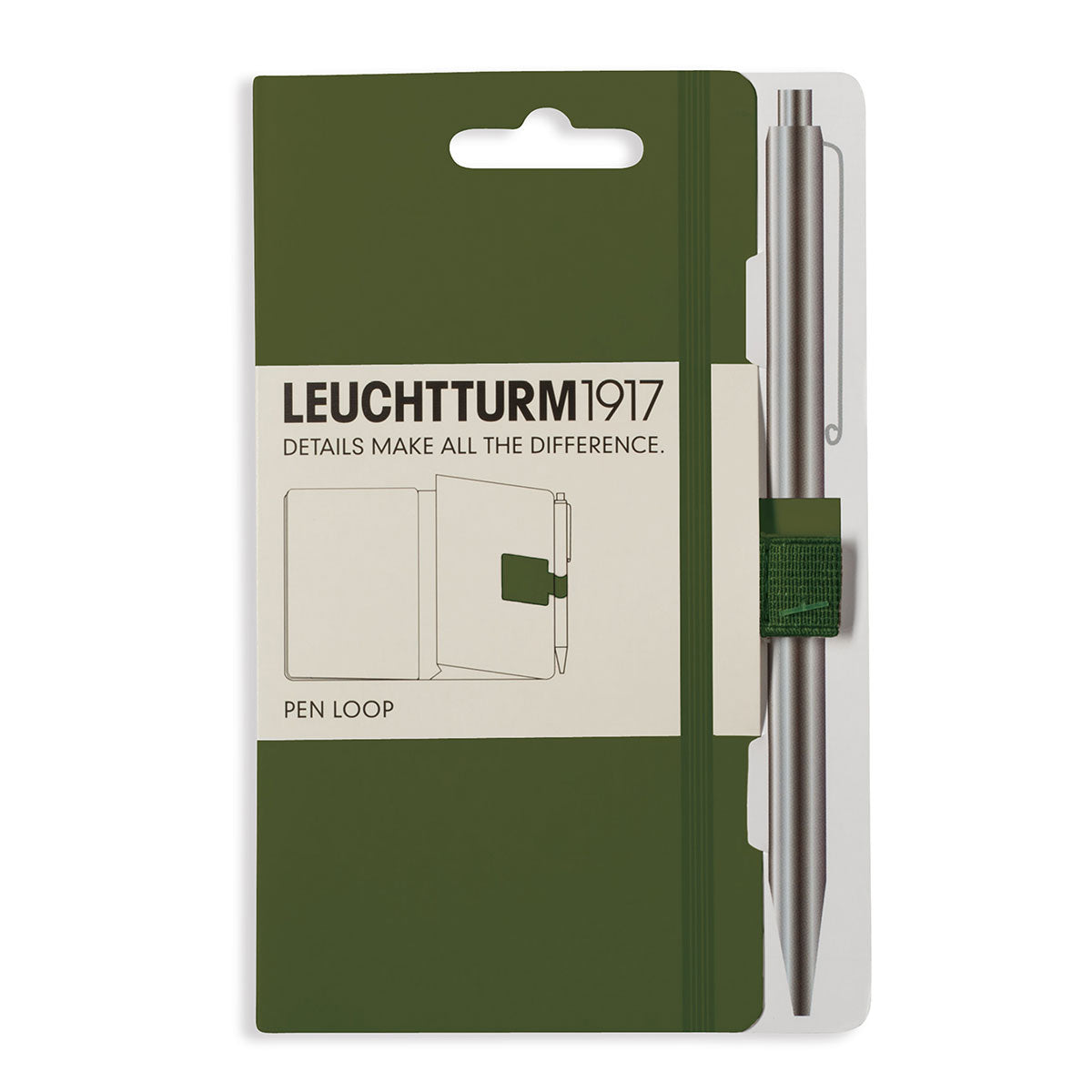 Leuchtturm Pen Loop - Army | Atlas Stationers.