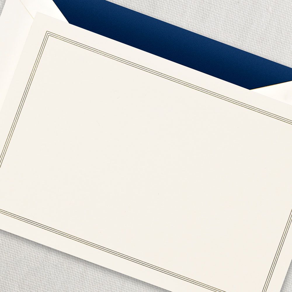 Regent Blue Triple Hairline Card | Atlas Stationers.