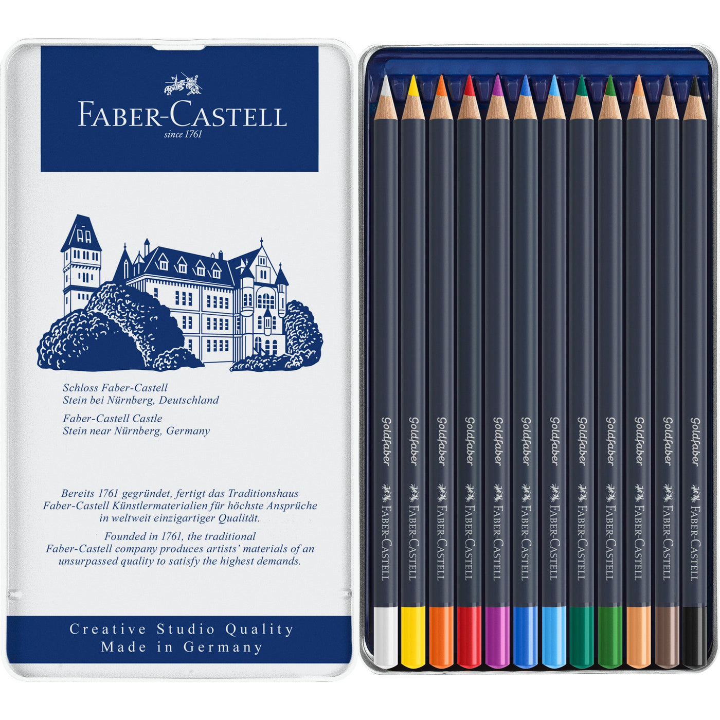 Faber-Castell Goldfaber Color Pencils - 12 pack | Atlas Stationers.