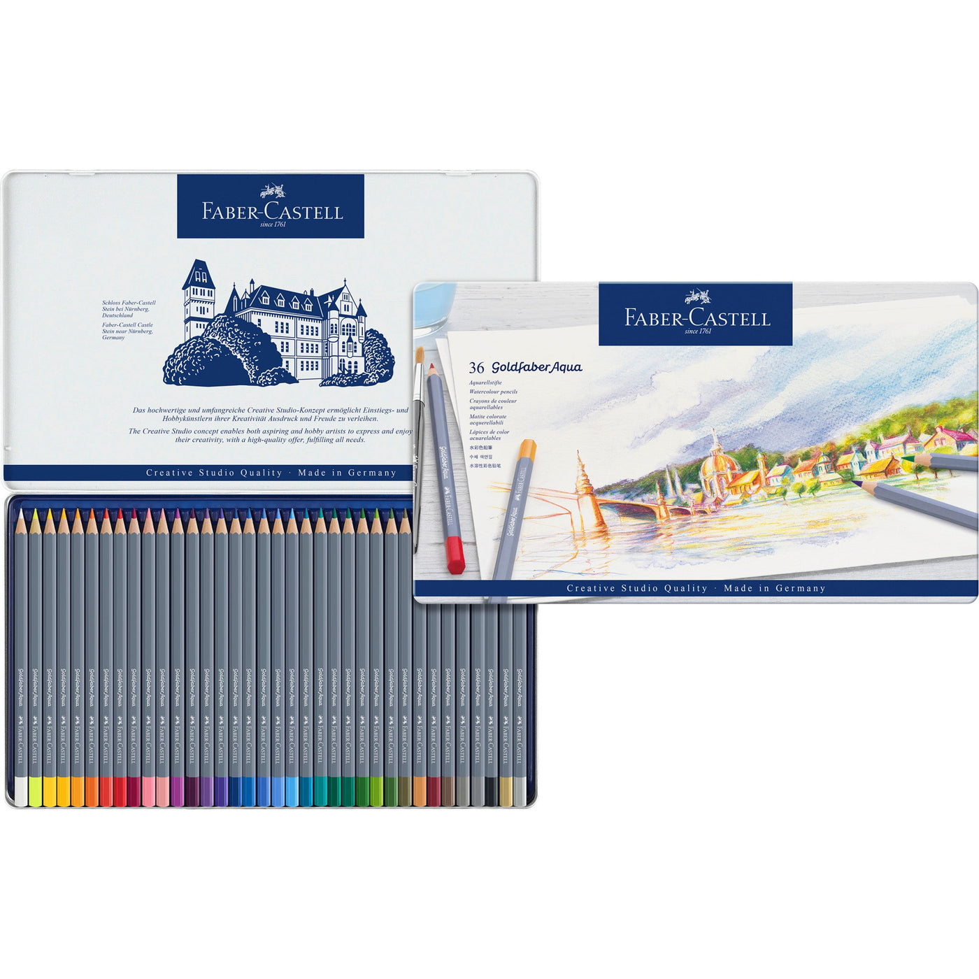 Faber-Castell Goldfaber Aqua Color Pencils - 36 pack | Atlas Stationers.