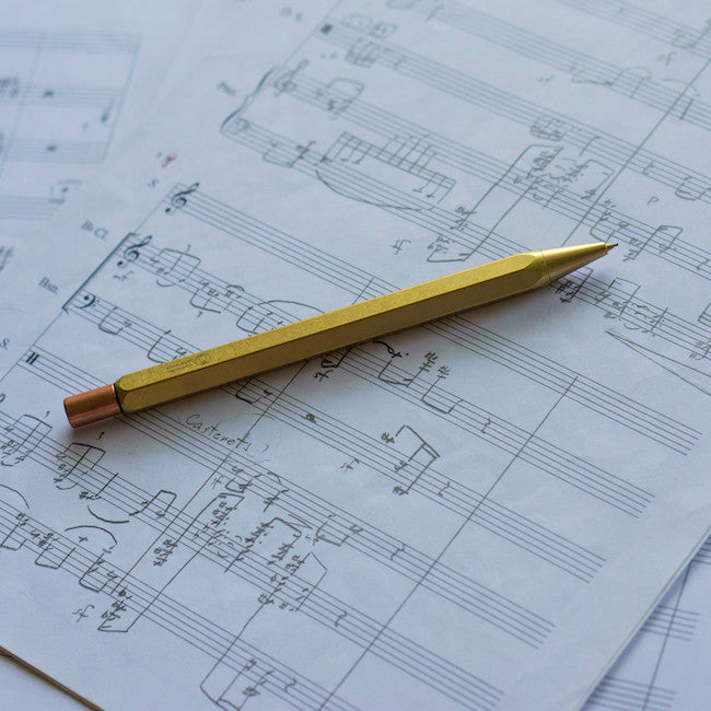 ystudio Classic Mechanical Pencil - Brass | Atlas Stationers.