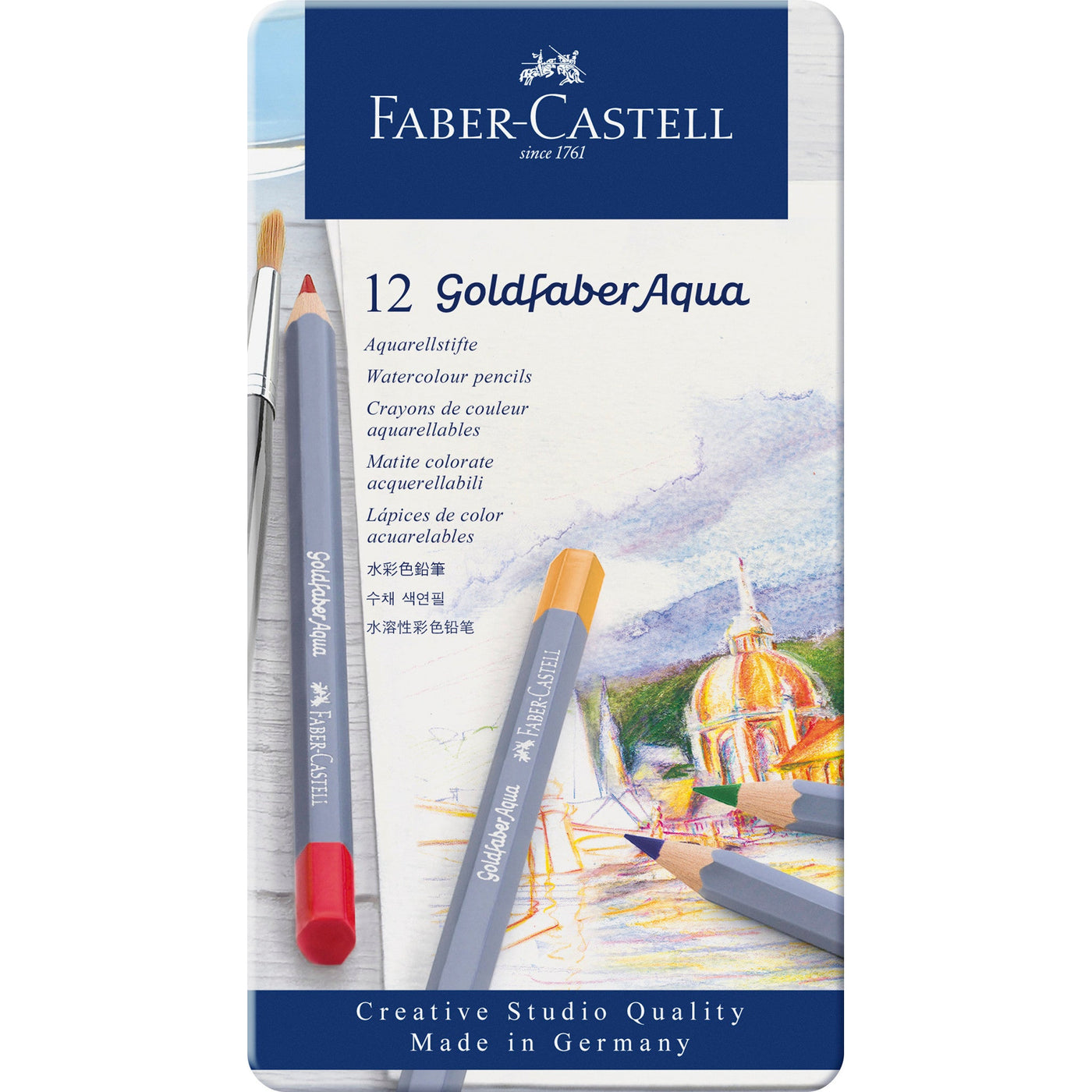 Faber-Castell Goldfaber Aqua Color Pencils - 12 pack | Atlas Stationers.