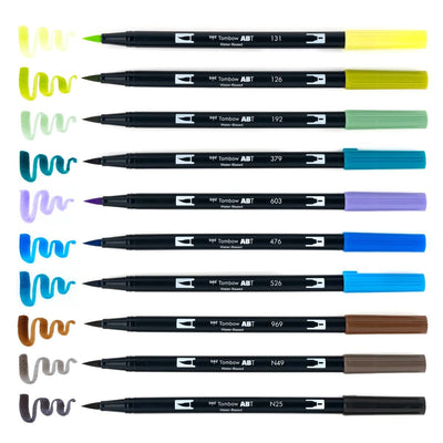 Tombow Dual Brush Marker - Landscape Palette