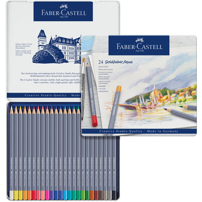 Faber-Castell Goldfaber Aqua Color Pencils - 24 pack | Atlas Stationers.